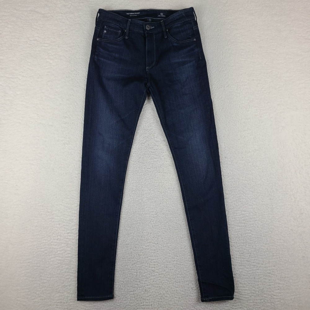 AG Adriano Goldschmied Jeans Womens 26x30 Blue‎ The Farrah High Rise Skinny